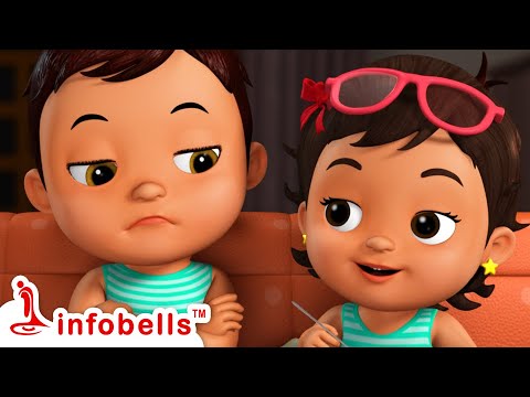 இனிக்க இனிக்க அதிரசம் - குறும்புக்கார தம்பி Vs அக்கா பாடல் | Tamil Rhymes & Songs | Infobells