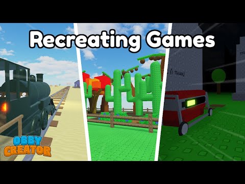 Recreating The Most Popular Roblox Games (Roblox Obby Creator)