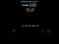 Factoring and Simplifying Rational Expressions