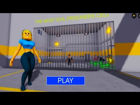 POLICE WOMAN'S PRISON RUN!#roblox #scarryobby