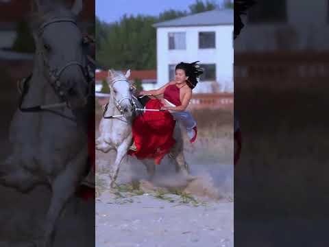 Riding with Courage Strength & SpeedFearless energy on horseback! #trending