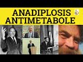 Rhetorical Devices: Anadiplosis and Antimetabole