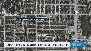 The Sarasota Police Department is searching for a suspect in an attempted robbery