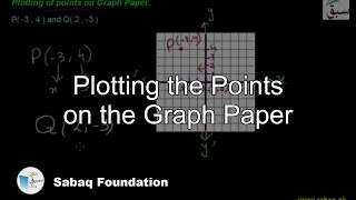 Plotting the Points on the Graph Paper