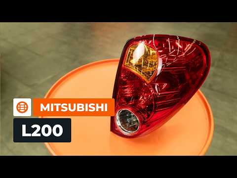 How to change a rear light on the MITSUBISHI L200 KA [AUTODOC TUTORIAL]