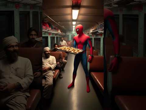 Zombie spider man selling samosa | #youtubeshorts #spiderman #shorts