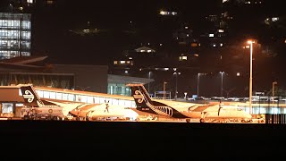 Night stream live at Queenstown airport