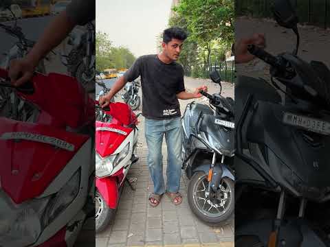 Red♥️vs black🖤 scooter 🛵 #shorts #comedy #scooty