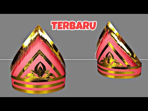 Membuat Ikat Kepala Tradisional Sumatra dari Kertas untuk Karnaval 17 Agustus