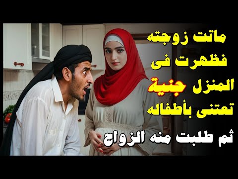 قصة رجل ماتت زوجته وتركت له اطفال صغار ولكنه تفاجئ بجنية تظهر كل يوم تعتني بأطفاله ولما وجدها تزوجها