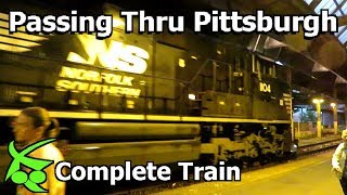 Norfolk Southern Up-Close in Pittsburgh (07/05/18)