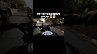 fz vs scooter 🚨💥 #shorts #motovlog #biker #viral #fun