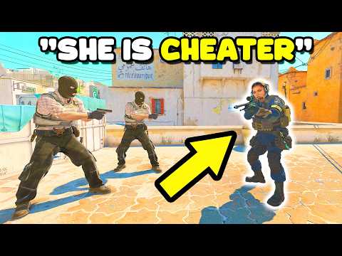 FIRST FEMALE PRO CAUGHT CHEATING! - CS2 HIGHLIGHTS