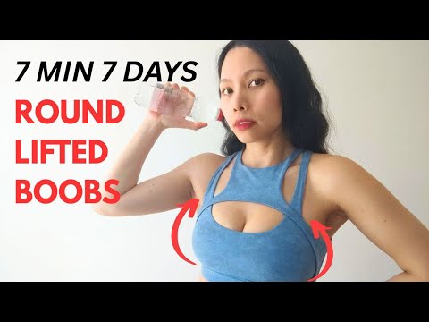 7 Days ROUND LIFTED breasts, firmed glowing skin, reduce sagging, 2 water bottles/ light dumbbells