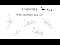Angle Relationships and Measures