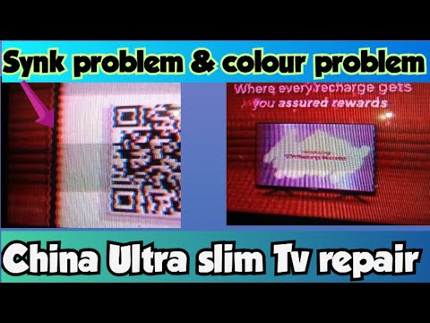 Local ultra slim tv picture problem repair. #taranga_electronic