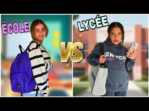 ROUTINE DU MATIN LYCÉE VS PRIMAIRE    #routinedumatin