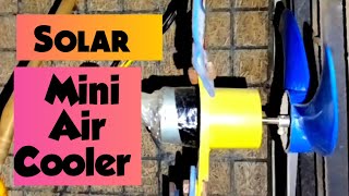 Mini Solar air cooler assemble at home