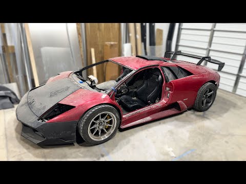 Cyberpunk Widebody Lamborghini Murcielago Pt. 10 - Roof Scoop & Swan Neck Spoiler