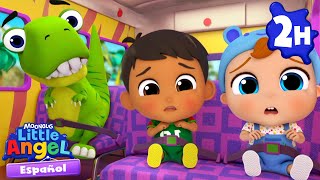 Las ruedas del autobús dinosaurio  con Bebé Juan 🚌🦖 Canciones con Bebé Juan🎵| Little Angel Español