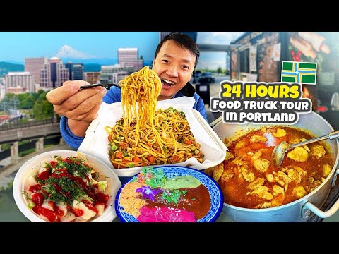 24 HOURS Eating ONLY at FOOD TRUCKS in Portland Oregon