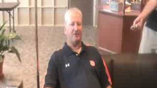 Auburn tight ends coach Steve Ensminger 8-19