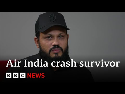 YouTube video thumbnail: Air India Crash Sole Survivor 'Luckiest Man' Alive, but Also Suffering