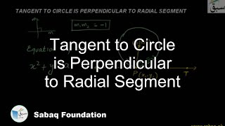 Tangent to Circle is Perpendicular to Radial Segment
