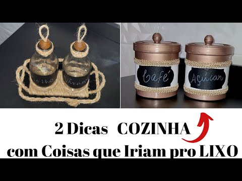 2 Ideias Incríveis para a COZINHA com Coisas que Iriam pro LIXO