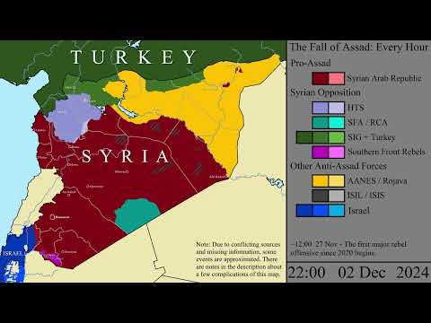 The Fall of Assad: Every Hour