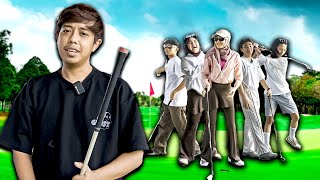 WANA GERAM DENGAN HAKIM MASA GOLF !! - AIREL VS AIRIN GOLF !!