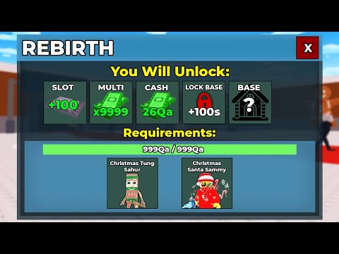 Я Разблокировал РОЖДЕСТВЕНСКОЕ ПЕРЕРОЖДЕНИЕ в Steal a Brainrot!