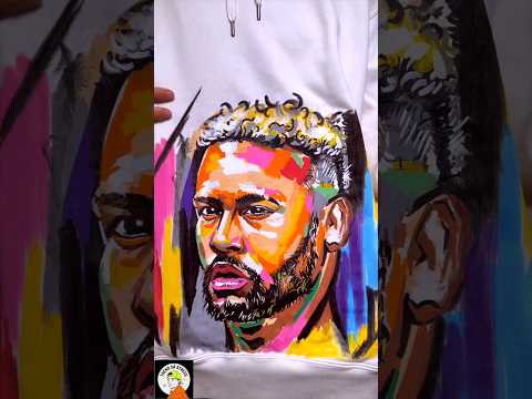 VẼ CẦU THỦ NEYMAR LÊN ÁO BẠN HỌC #shorts