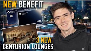 New Sapphire Reserve BENEFIT + 3 NEW Amex Lounges