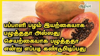 இரசாயன பப்பாளி எப்படி கண்டுபிடிப்பது|Benefits Of papaya |papaya fruit |Aazhiya Health tips |Aazhiya