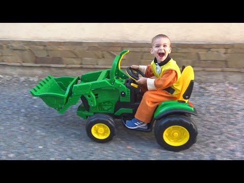 Dima desembala um novo trator e conserta um carro