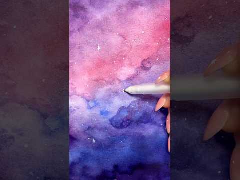 PINTANDO una GALAXIA 🌌🪐 😱✨ (paso a paso) #dibujo #tutorial
