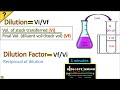 Dilution and Dilution Factor Concepts