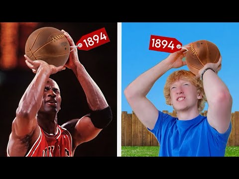 Remaking Old Time NBA Plays Using The Worlds Oldest Basketball!