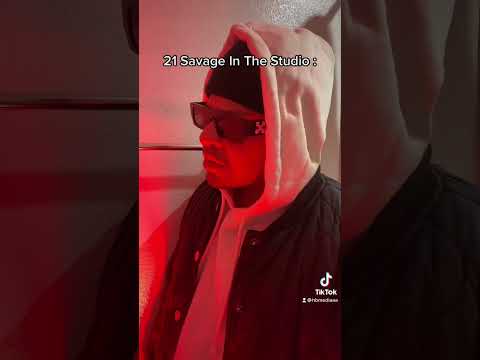 21 Savage In The Studio ?? #youtubeshorts #tiktok #couples