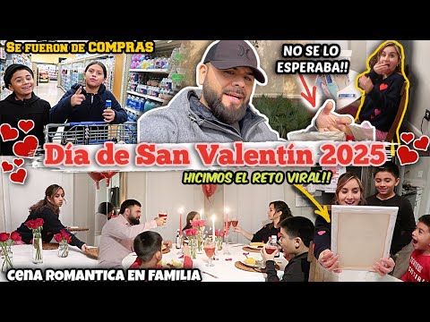 ‼️MI ESPOSO ME SORPRENDE‼️NO ME LO ESPERABA😱 DÍA DE SAN VALENTÍN 2025❤️| Hicimos El RETO EN FAMILIA🤣