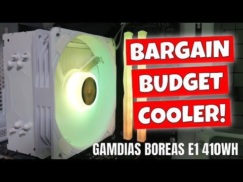 BEST Budget CPU Cooler Gamdias Boreas E1 410WH ARGB Review & AMD Install Guide