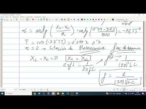 Circuito RLC. Frecuencia de resonancia.