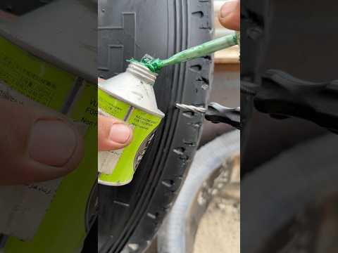 Tubeless kit repair just so easy #tyer #shortvideo #truck