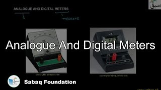 Analogue And Digital Meters