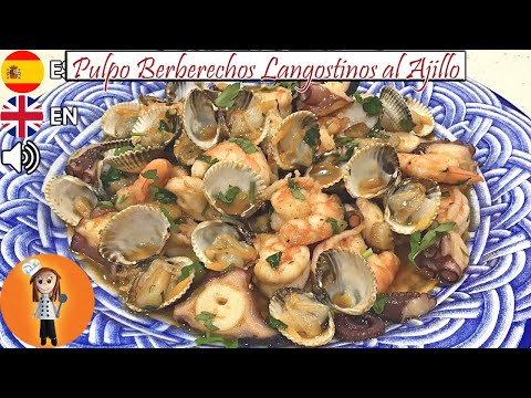 Mariscos al Ajillo en 15 Minutos ¡Receta Española EXPLOSIVA!