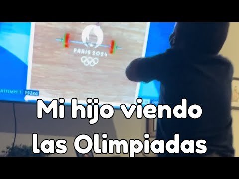 Mi hijo viendo las olimpiadas