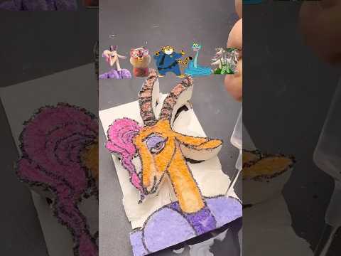 I drew Zootopia Characters whit magic sponge #zootopia2