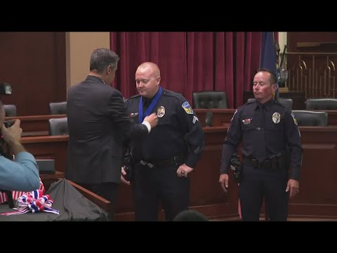 YouTube video thumbnail: Idaho Attorney General Honors Four Police Officers for Bravery, Heroism