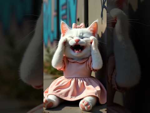 Tiny Kitten vs the Bulldog Gang â feat. Black Cat ðąðĨðū #cat #cattales #catfunny #animation